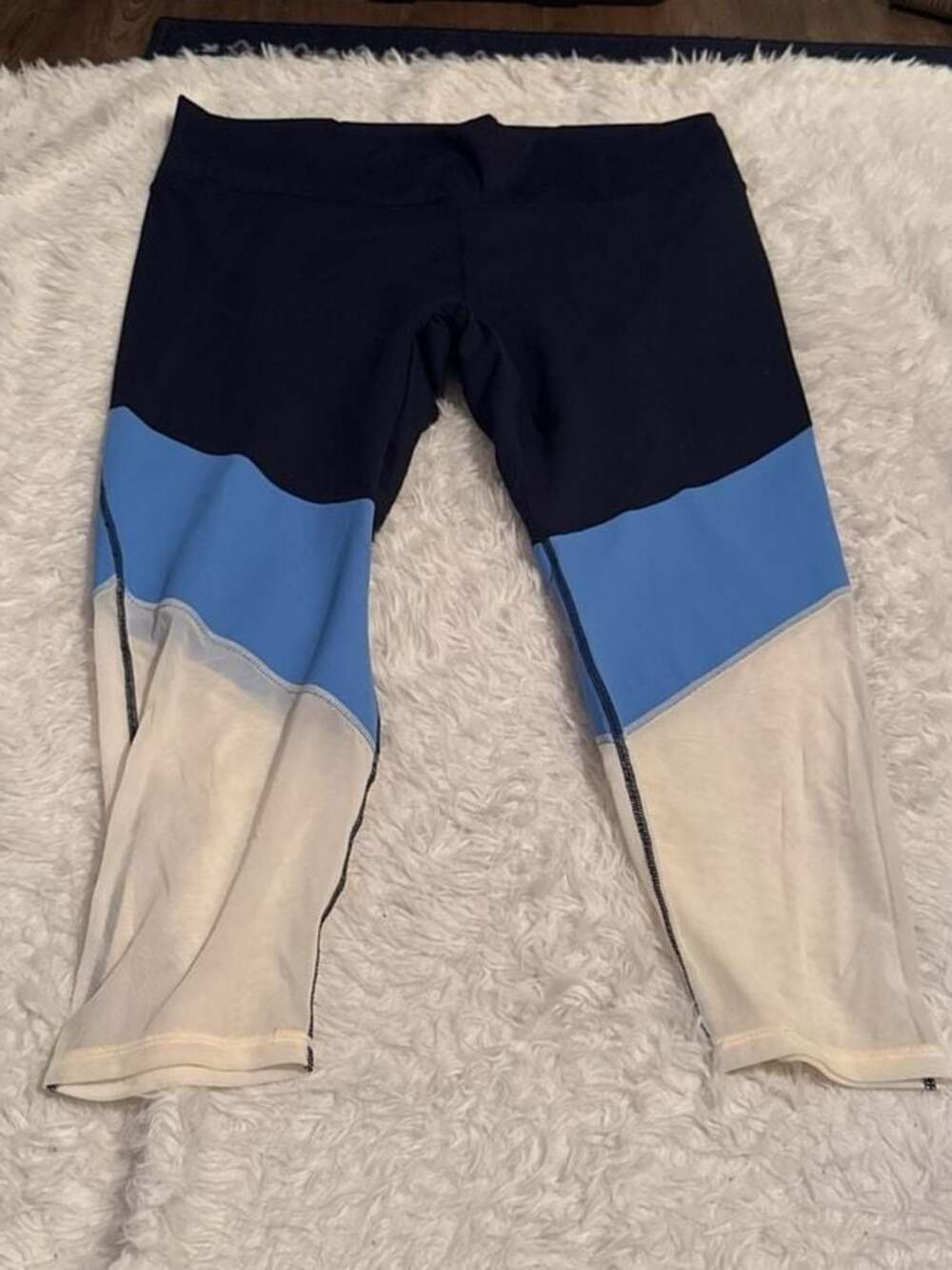 Fabletics PowerHold Zone High-Waisted 7/8 Colorblock‎ Leggings 4X NWT
